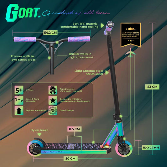 NKD Goat Stunt Scooter 83cm / 85cm Neochrome