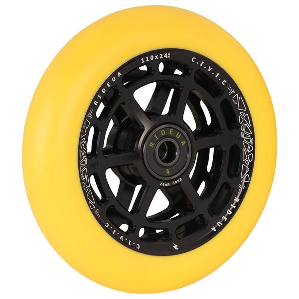 UrbanArtt Civic 110 Wheel Yellow Black