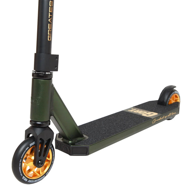 NKD Goat Stunt Scooter 83cm / 85cm Armeegrün Gold 
