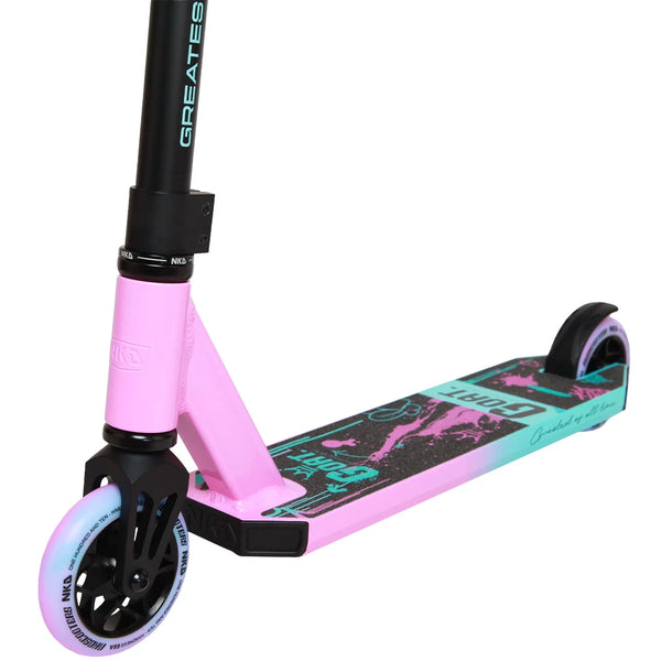 NKD Goat Stunt-Scooter, 83 cm/85 cm, Pink/Blaugrün 