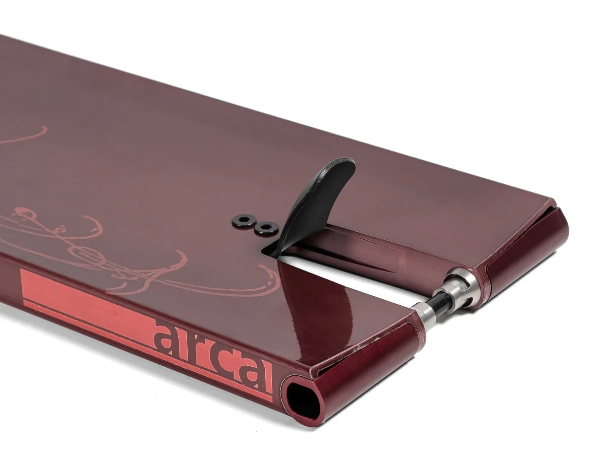 North Arca 6.75 x 23 Deck Wine Red Translucent