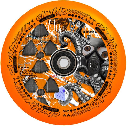 Chubby Lab 110 Wheel Radioactive Orange