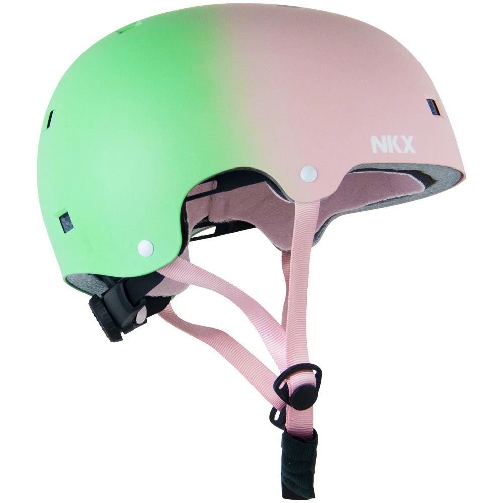NKX Stuntstep Helm S / M / L Roze / Groen
