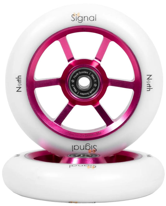 North Signal V3 110 Wheel Magenta White