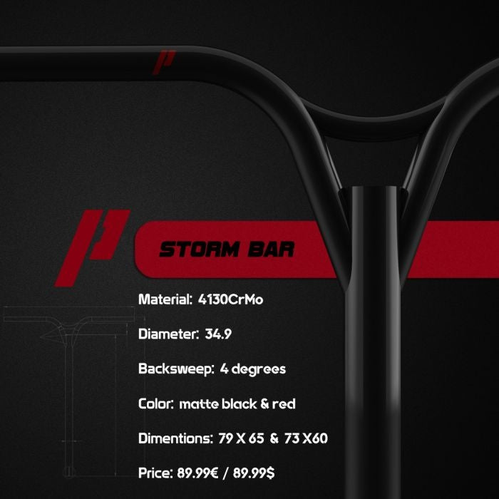 Prime Storm 79 x 65 Bars Black