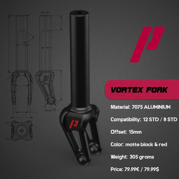 Prime Vortex 12STD Fork Navy Blue