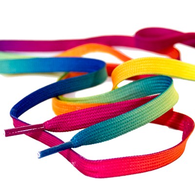 Rio Roller Laces 155 Rainbow