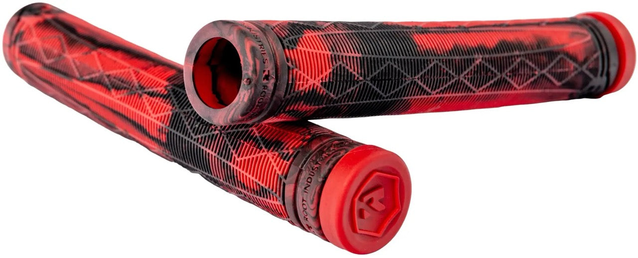 Root Industries Fractal Grips Red Black