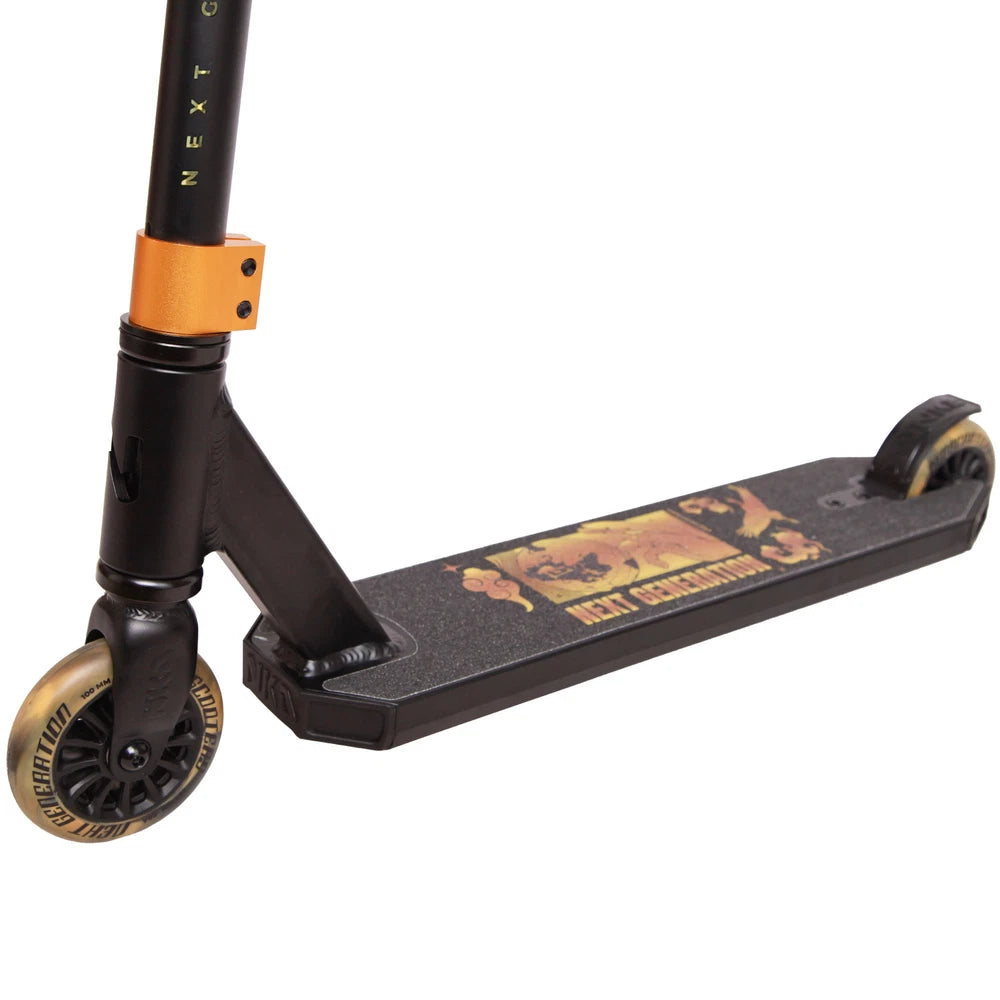 NKD Next Generation Stunt Scooter Gold Schwarz 79,5 cm