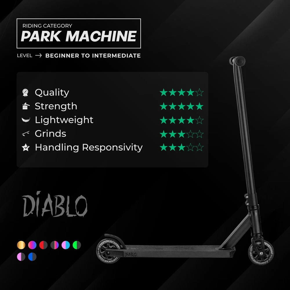 Story / NKD Diablo Stunt Scooter Gold Schwarz 78,5 cm