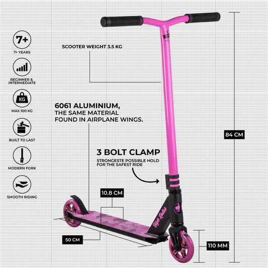 Story High Roller Stunt Scooter Neo-Chrom 84cm 