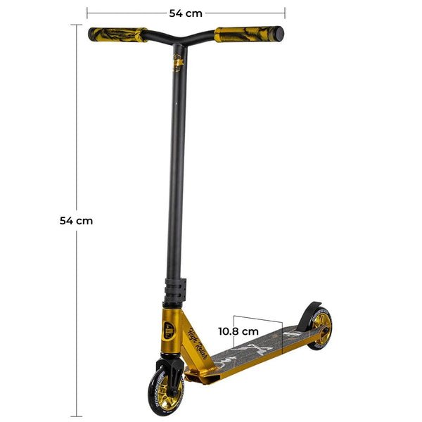 Story High Roller Stunt Scooter Schwarz Gold 84cm 