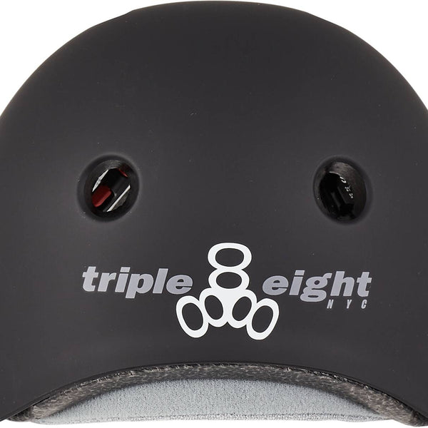 Triple Eight Certified Sweatsaver S-M Helmet Rubber Black