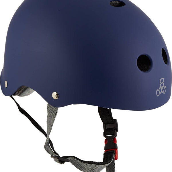Triple Eight Certified Sweatsaver S-M Helmet Navy Rubber